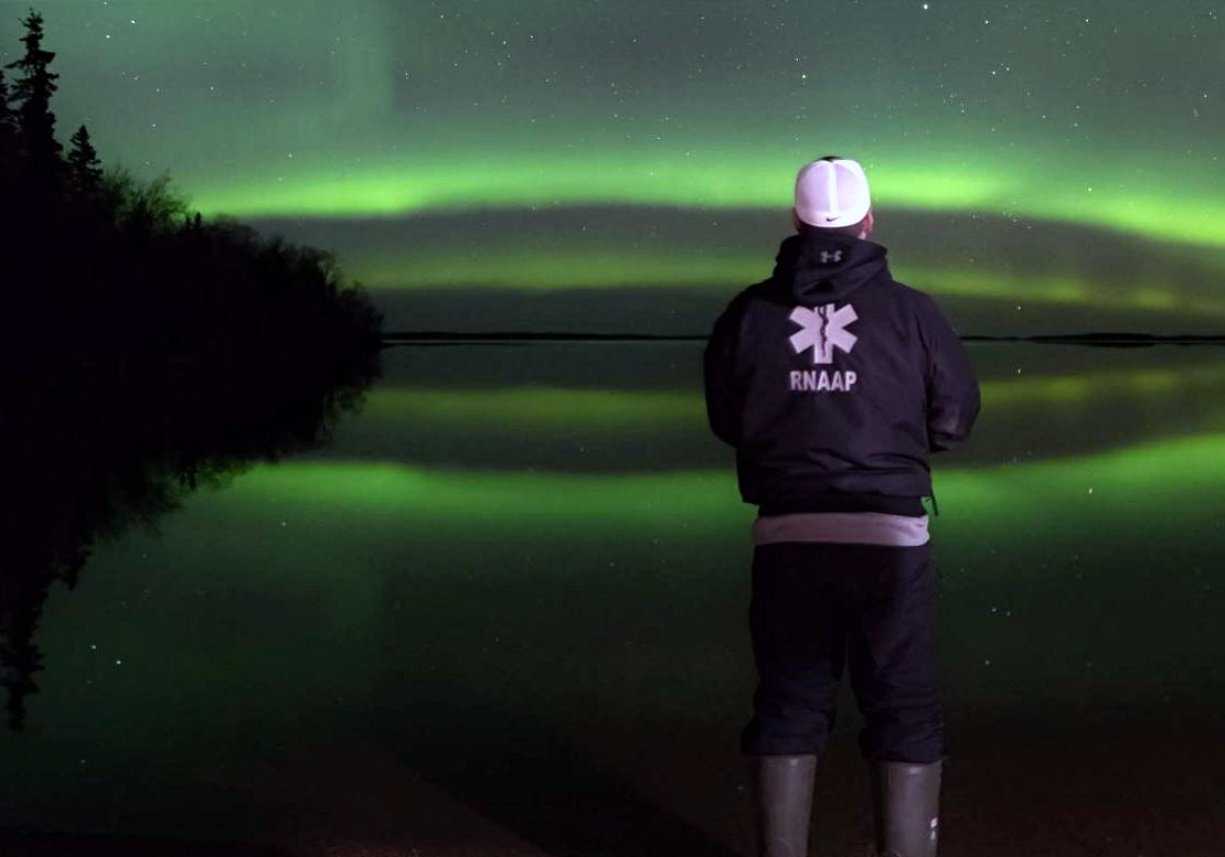 College of Nursing alumnus Dre Erwin (BSN’04) in Northen Saskatchewan. Credit: Submitted.